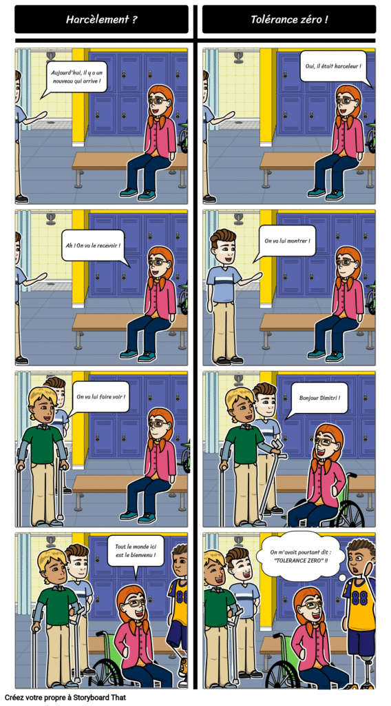 Bande dessinée originale E=mc³ Harcèlement Tolérance