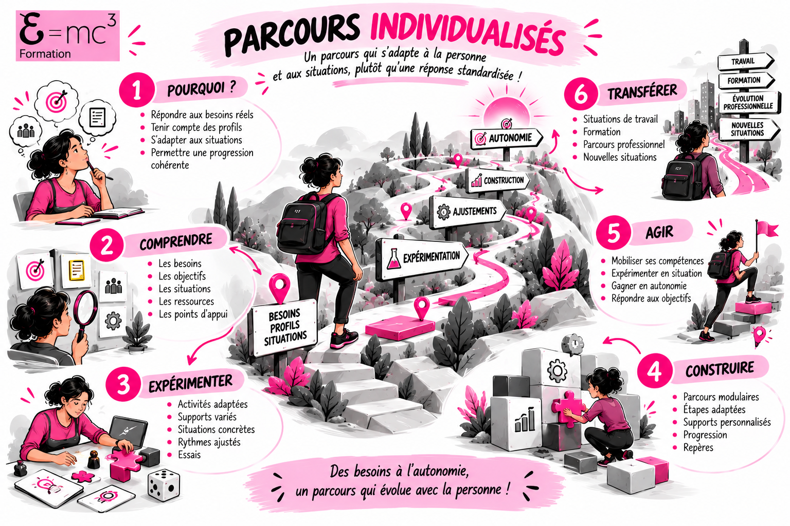 Mind map Parcours individualisés vers l'autonimie